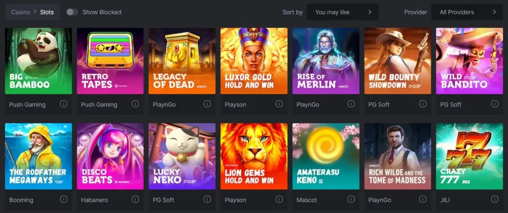 BC.Game crypto casino games